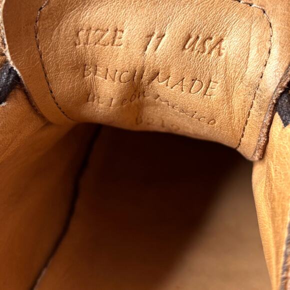 Bed Stu Cobbler Series Wingtip Oxford Shoes Men’s Size 11 Brown Black Leather - Picture 11 of 11